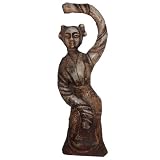 Oriental Dancing Lady Statue Asian Art Stone Sculpture Decor