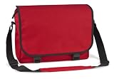 Original Bag Base Messenger Bag / Kuriertasche / Umhängetasche mit Schultergurt und Reissverschlusstaschen in Rot - Schwarz