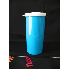 Tupperware Insulated Tumblers with Drip-Less Straw Seal Cool Aqua (Straw NOT included) by Tupperware