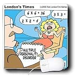 Londons Times Funny Medicine Cartoons - Multiple Personalities - Mouse Pads