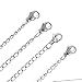 Yumei Jewelry Stainless Steel Extender Chain for Necklace Bracelet Chain Set with Lobster Clasp