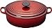Le Creuset Enameled Cast-Iron 3-1/2-Quart Oval Wide French Oven, Cherry