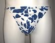 Mens Brazilian Cut Brief Swimwear Nylon/Lycra Blue Pony Print