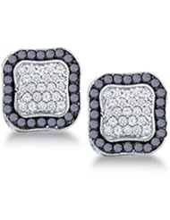 1.00 cttw. Diamond Fashion Earrings 10K White Gold