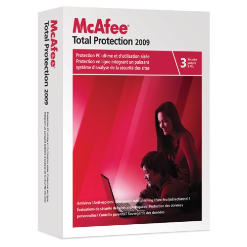 Childrens Toyshop  Logiciels : McAfee Total Protection 2009 - 3 postes