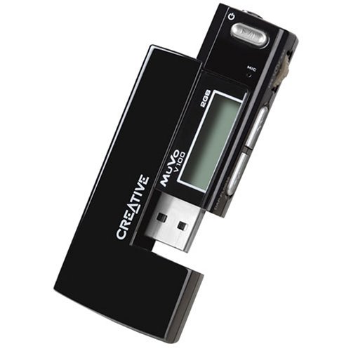 Electronics: Creative MuVo V100   Digital player   flash 2 GB   WMA, MP3   black