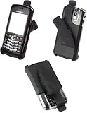 CELLET ELITE RUBBERIZED COATED SWIVEL BELT CLIP HOLSTER for RIM BLACKBERRY 8100 PEARL - RETAIL PACKAGING