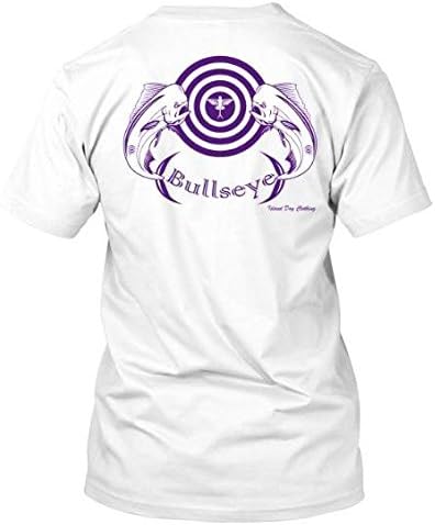 Island Dog Clothing Co Mens Bullseye Mahi Mahi (Dolphin) Big &amp; Tall White Fishing T-Shirt 5X