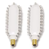 (2 Pack) Exitronix RT2-A-S-B - LED - Retrofit Kit for Incandescent Exit Signs - Red - Candelabra Base with Intermediate and Bayonet Adapters - 120 Volt