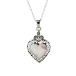 FOJO's Antique Marcasite Mother of Pearl Pendant