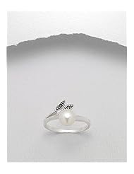 Fresh Water Pearls Ring In 92.5 Sterling Silver