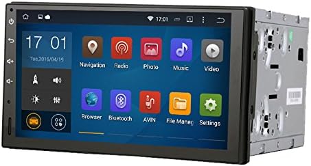 Uunit 7" 2DIN 176*101 Android 5.1.1 Universal Quad core 1024*600 Car GPS stereo video WIFI Bluetooth Mirror Link free map NO DVD