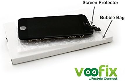 Voofix iPhone 5S LCD Premium Touch Screen Repair Replacement Kit Assembly All Carriers (Black)