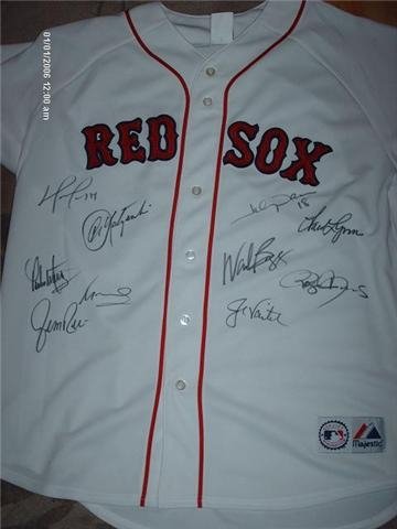 Boston Red Sox Legends Autographed/Hand Signed Jersey