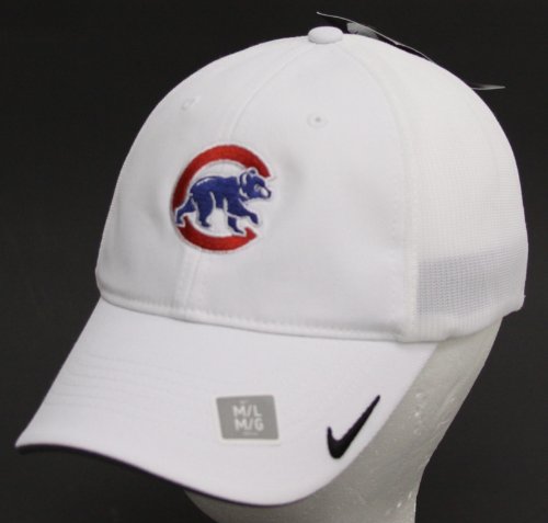 Nike Golf 2011 Chicago Cubs MLB Mesh Back Flex Fitted Hat Cap - Size M/L