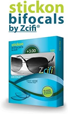 stick on Bifocals by Zcifi Lenses +3.00 ++++FREE DOMESTIC SHIPPING
