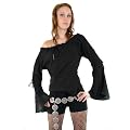 Mittelalter Bluse Marketenderin Magd Gothic Gr. S-M Schwarz 4771