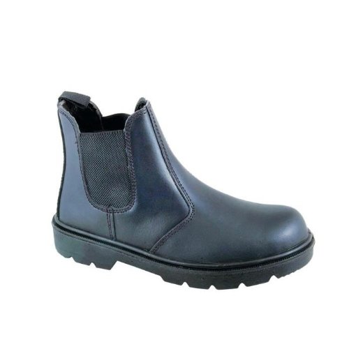Blackrock Leather Work Safety Dealer Boots With Steel Toe Cap And Midsole (10 UK / 44 EU, Black)
