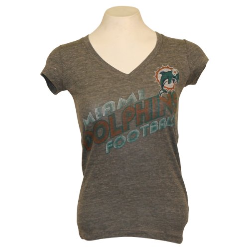 Miami Dolphins Women's Retro Fashion T-Shirt -Xlarge