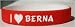 I Love Berna Custom Wristband
