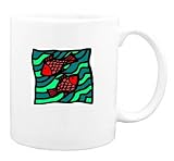 Mug with Two, swimming, red, fish, pisces, pair