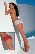 Leg Avenue Pretty Stretch Lace Tanga Shorts
