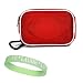 Red Nylon Slim Carrying Case For Sony Digital Camera models: Sony Cyber-shot(DSC-S650 DSC-G1 DSC-T20 DSC-T100 DSC-S700 DSC-W200 DSC-W55 DSC-W35 DSC-W90 DSC-W80 DSC-T1 DSC-T10 DSC-T5 DSC-T3 DSC-T7 DSC-T50 DSC-T9 DSC-W30 DSC-W100) + Live*Laugh*Love Wristband FREE!!!