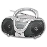 New NAXA NX-243 Portable CD/MP3 Player Boombox AM FM Radio Stereo LCD Digital Display Text Function