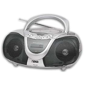 Naxa NX-243 Portable AM FM Radio CD MP3 Player Boombox Stereo System by Naxa