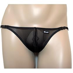 Groovin' Adjustable Mesh Bikini Brief - Black
