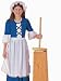 Kids Girls Costume Colonial Historical Dress Outfit M Girls Medium (US size 8-10)