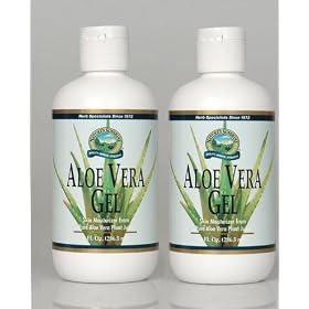 ALOE VERA GEL (16 FL OZ) Skin Moisturiser, Pure Aloe Vera Plant Juice, TOTAL 2 BOTTLES, SAVING PACK