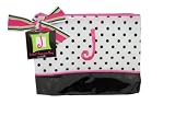 Mud Pie Gifted Initials Cosmetic Bag, Letter J