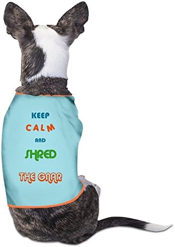 NIKEDOG Keep Calm And Skating Small Dog Vest Pet Clothes SkyBlue