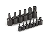 TEKTON 4912 1/4-Inch and 3/8-Inch Drive Impact Star Bit Socket Set, T10 - T60, Cr-V, 13-Piece [並行輸入品