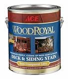 ACE PAINT DIVISION 165M340-8 WOOD ROYAL EXTERIOR 100% ACRYLIC LATEX SEMI- TRANSPARENT STAIN - 5 GALLON