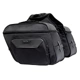 MotoCentric Cruiser Slanted Saddlebags - Black