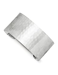Sterling Silver Hammered Brushed Cuff Bangle, Best Quality Free Gift Box Satisfaction Guaranteed