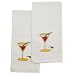 Martini Embroidered Kitchen Towels with Napkins - Set of 6