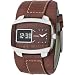 Fossil Men's Digital Brown Leather Watch #JR9633