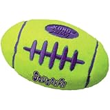 KONG Air Dog Squeaker Football Dog Toy, Large, Yellow