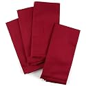 Holiday Red Cotton Dinner Napkins, Set of 12