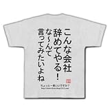 こんな会社 Tシャツ (アッシュ) M