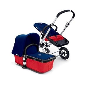 Bugaboo Cameleon - Red Base with Dark Blue Canvas Fabric