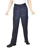 Boys Flat Front Pants w/ Double Knees + Hook and Eye Closure (2T-14) by Universal School Uniforms