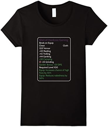 Women's Shirt of Hardcore Gaming Small Black