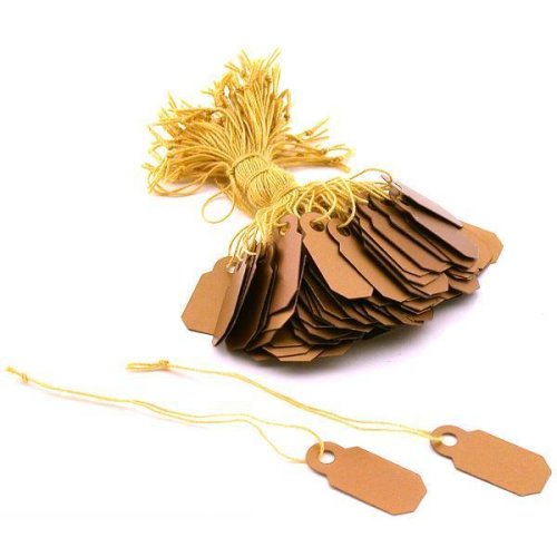 100 Gold String Price Tags Jewelry Ring Sale Display