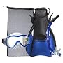 U.S. Divers St. Tropez Mask, SeaBreeze Silicone Snorkel, Trek Travel Fins & Mesh Bag