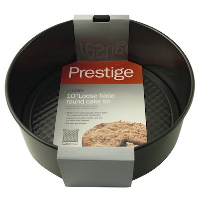 PrestigeInspire Steel 26 cm Round Cake Tin - Black