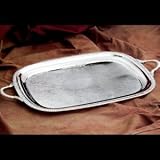 RECTANGULAR GADROON TRAY - RECTANGULAR GADROON TRAY WITH HANDLES